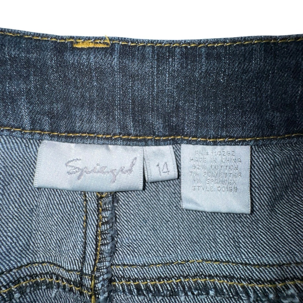 Spiegel Straight Leg Jeans Stretch Mid Rise Women 14 - Picture 12 of 12